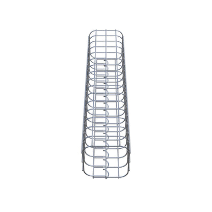 Colonna di gabbioni quadrata 17 cm x 17 cm, alta 80 cm, MW 5 cm x 5 cm