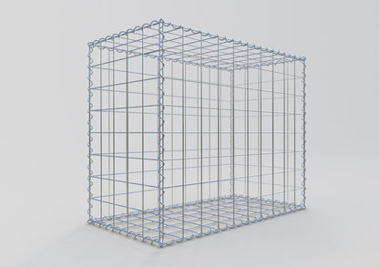 Gabion 100 cm x 80 cm x 50 cm (L x H x D), maskstorlek 10 cm x 10 cm, spiral