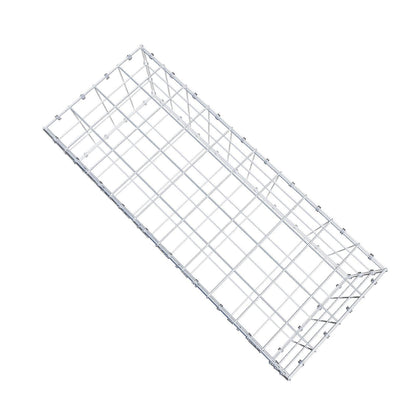 Gabione 100 cm x 30 cm x 40 cm (L x H x T), Maschenweite 10 x 10 cm, Spiralring