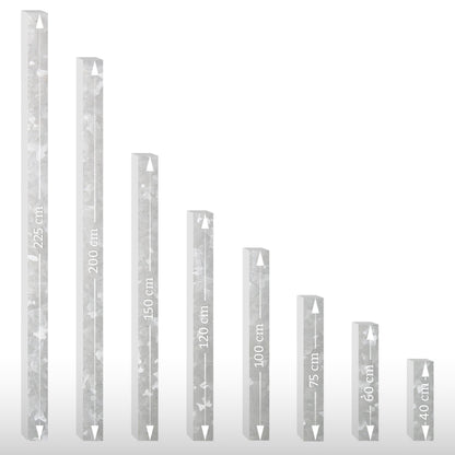 Post, 40 x 40 mm (for setting in concrete), Length: 120 cm