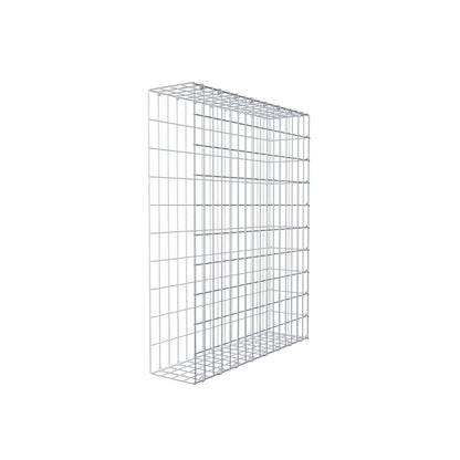 Mounted gabion type 2 100 cm x 80 cm x 20 cm, mesh size 5 cm x 10 cm, C-ring