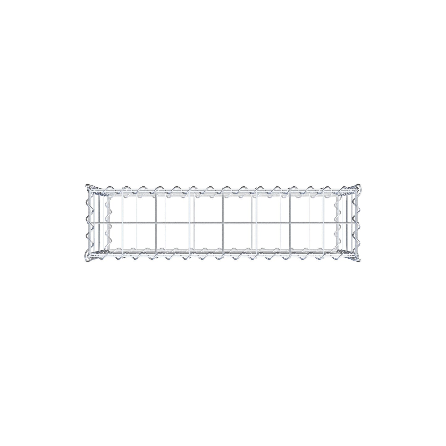 Gabbione 80 cm x 40 cm x 20 cm (L x H x P), maglia 10 cm x 10 cm, spirale