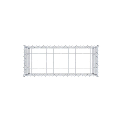 Anbaugabione Typ 3 100 cm x 50 cm x 40 cm (L x H x T), Maschenweite 10 cm x 10 cm, Spirale