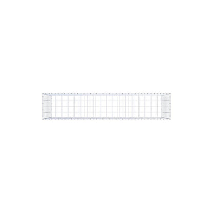 Gabion 200 cm x 100 cm x 40 cm (L x H x D), mesh size 10 x 10 cm, spiral ring