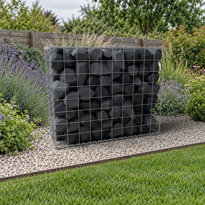 Gabion 100 cm x 80 cm x 30 cm (L x H x D), maskestørrelse 10 cm x 10 cm, spiral