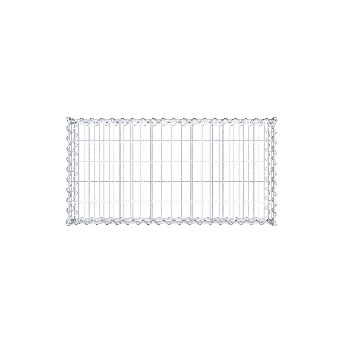 Gabion 100 cm x 20 cm x 50 cm (L x H x D), mesh size 5 cm x 10 cm, spiral