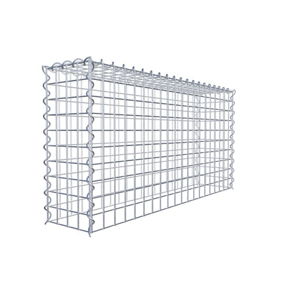 Anbaugabione Typ 3 100 cm x 50 cm x 20 cm (L x H x T), Maschenweite 5 cm x 5 cm, Spirale