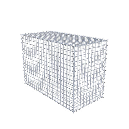 Gavión 100 cm x 70 cm x 50 cm (L x A x P), luz de malla 5 cm x 5 cm, en espiral