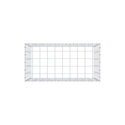 Monteret gabion type 3 100 cm x 60 cm x 50 cm (L x H x D), maskestørrelse 10 cm x 10 cm, C-ring