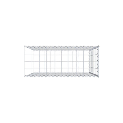 Gabbione aggiuntivo tipo 2 100 cm x 100 cm x 40 cm (L x H x P), dimensione maglia 10 cm x 10 cm, a spirale