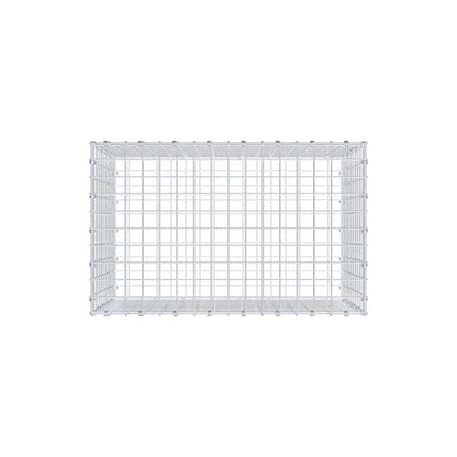 Gabion 80 cm x 50 cm x 50 cm (L x H x D), maskestørrelse 5 x 5 cm, spiralring