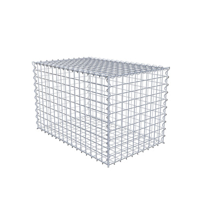 Gabião 80 cm x 50 cm x 50 cm (C x A x P), malhagem 5 cm x 5 cm, espiral