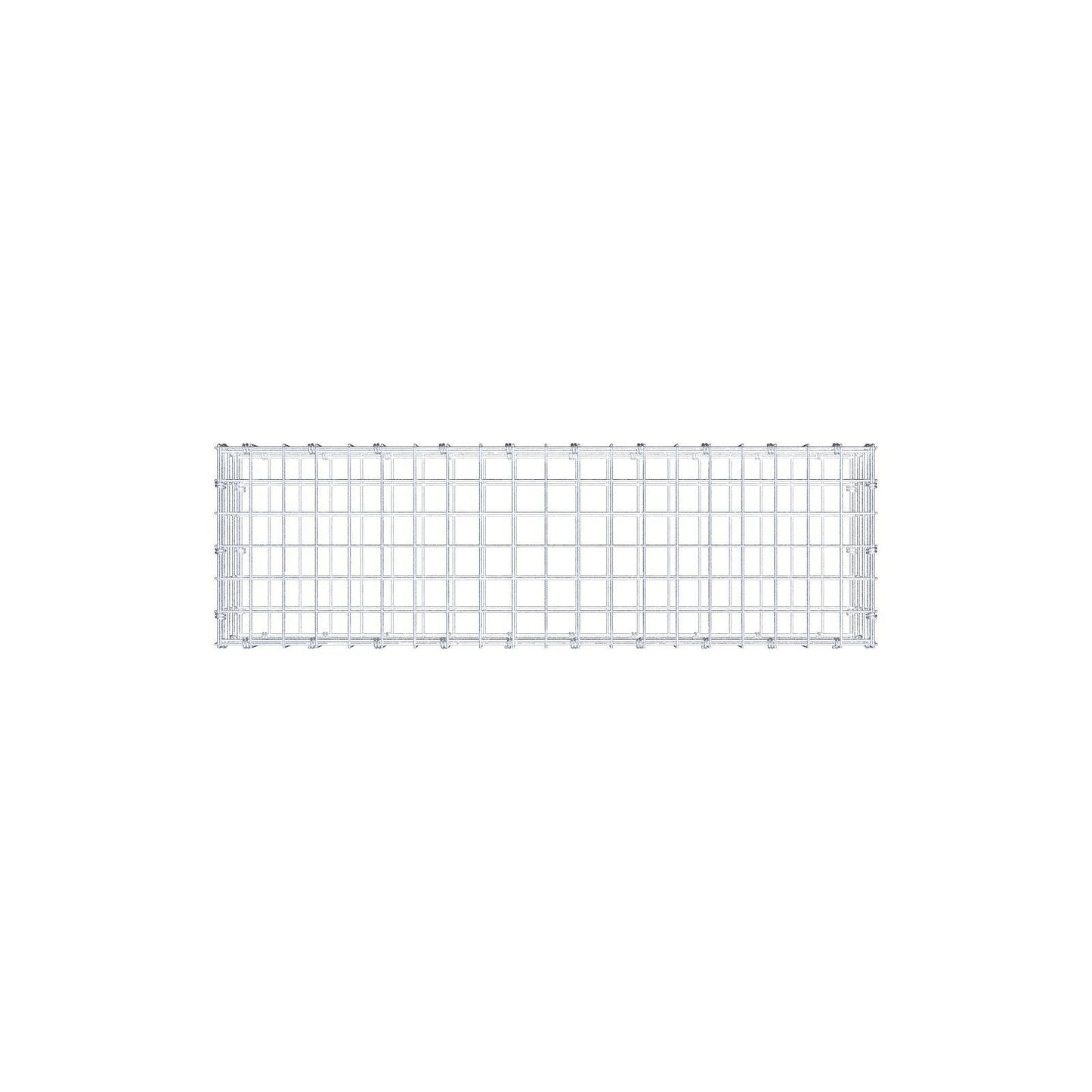 Gabion 100 cm x 20 cm x 30 cm (L x H x D), maskestørrelse 5 x 5 cm, spiralring