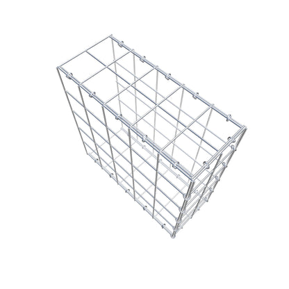 Gabbione aggiuntivo di tipo 2 50 cm x 50 cm x 20 cm (L x H x P), maglia 10 cm x 10 cm, anello a C