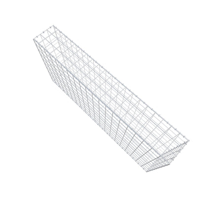 Gabbione 200 cm x 100 cm x 30 cm (L x H x P), maglia 10 cm x 10 cm, anello a C