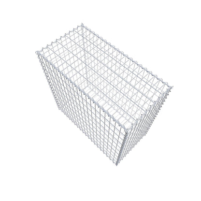 Gabião 100 cm x 100 cm x 50 cm (C x A x P), malhagem 5 cm x 10 cm, espiral