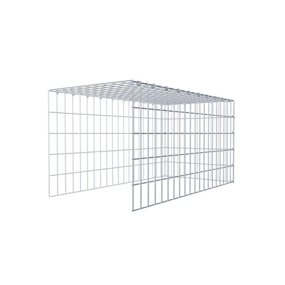Gabião tipo 4 100 cm x 50 cm x 50 cm (C x A x P), malhagem 5 cm x 10 cm, anel C