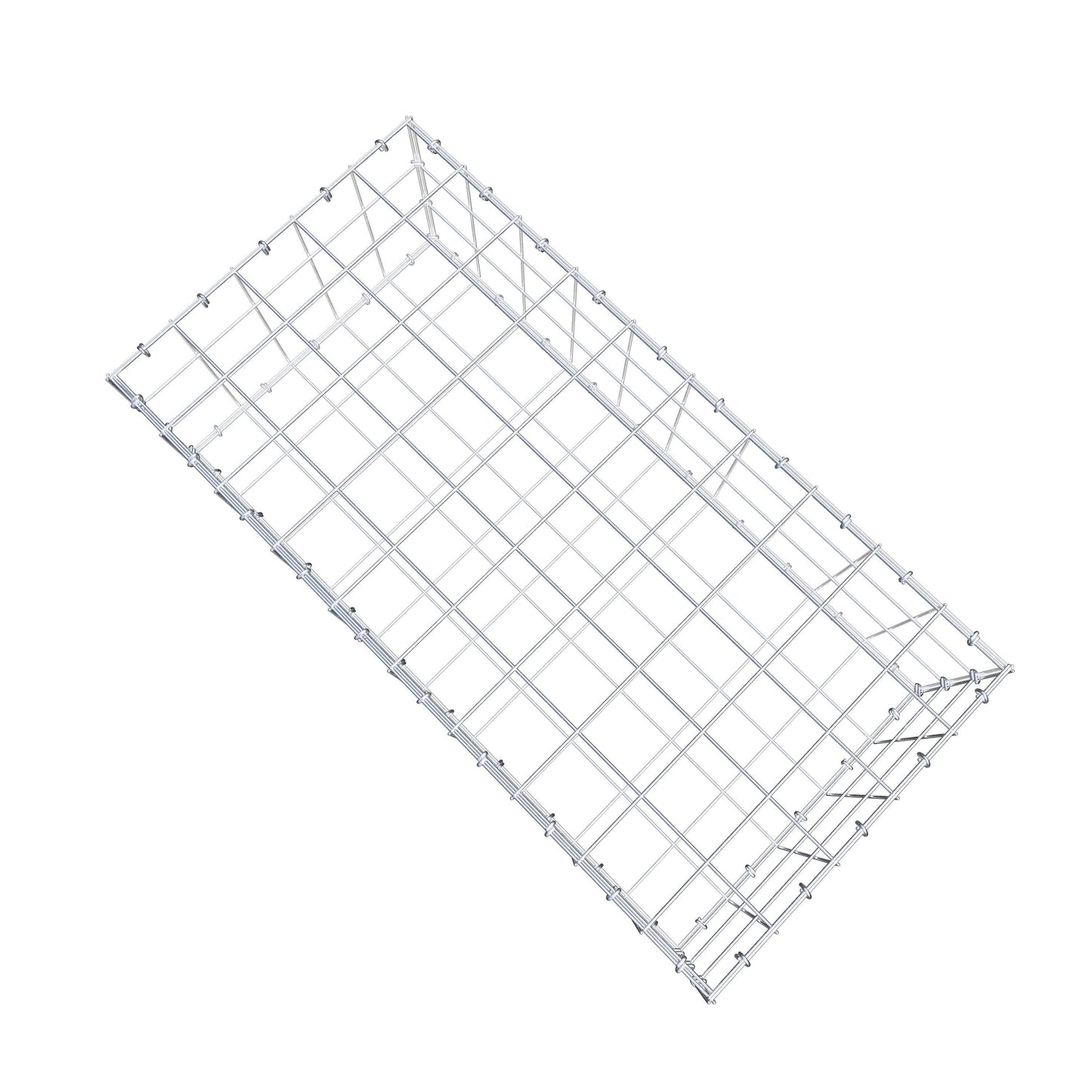 Gabião 100 cm x 30 cm x 50 cm (C x A x P), malhagem 10 cm x 10 cm, anel C