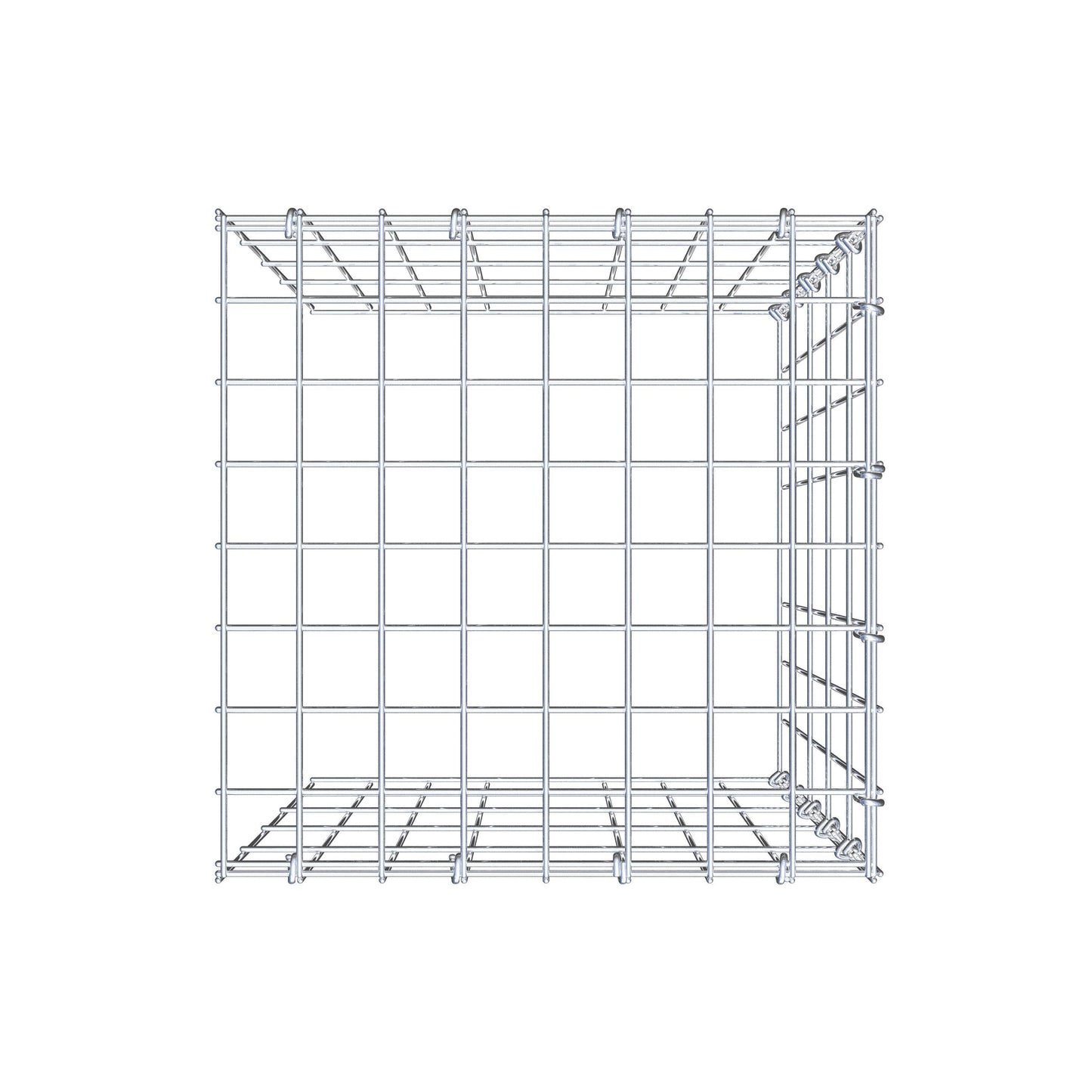 Gabião tipo 4 50 cm x 40 cm x 40 cm (C x A x P), malhagem 5 cm x 10 cm, anel C