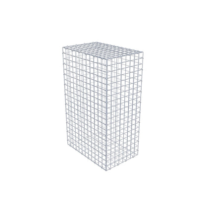 Gabbione 100 cm x 60 cm x 40 cm (L x H x P), maglia 5 cm x 5 cm, anello a C