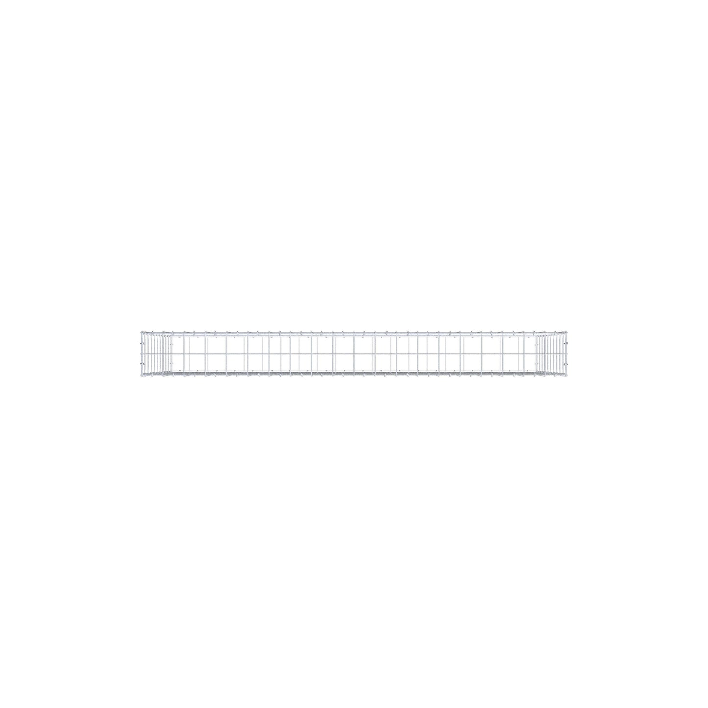 Schanskorf 200 cm x 100 cm x 20 cm (L x H x D), maaswijdte 10 cm x 10 cm, C-ring