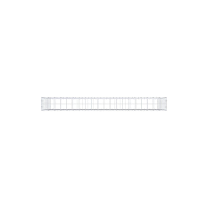 Schanskorf 200 cm x 100 cm x 20 cm (L x H x D), maaswijdte 10 cm x 10 cm, C-ring