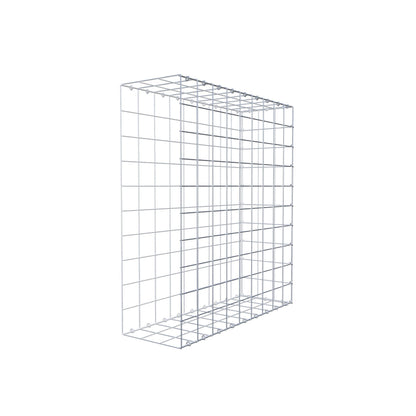 Monteret gabion type 2 100 cm x 90 cm x 30 cm (L x H x D), maskestørrelse 10 cm x 10 cm, C-ring