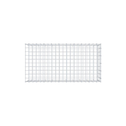 Mounted gabion type 2 100 cm x 30 cm x 50 cm, mesh size 5 cm x 10 cm, C-ring
