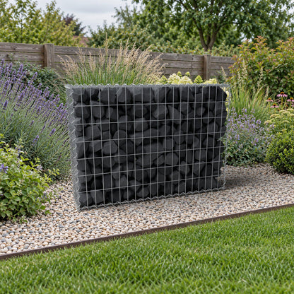 Gabione 100 cm x 70 cm x 20 cm (L x H x T), Maschenweite 5 cm x 10 cm, Spirale