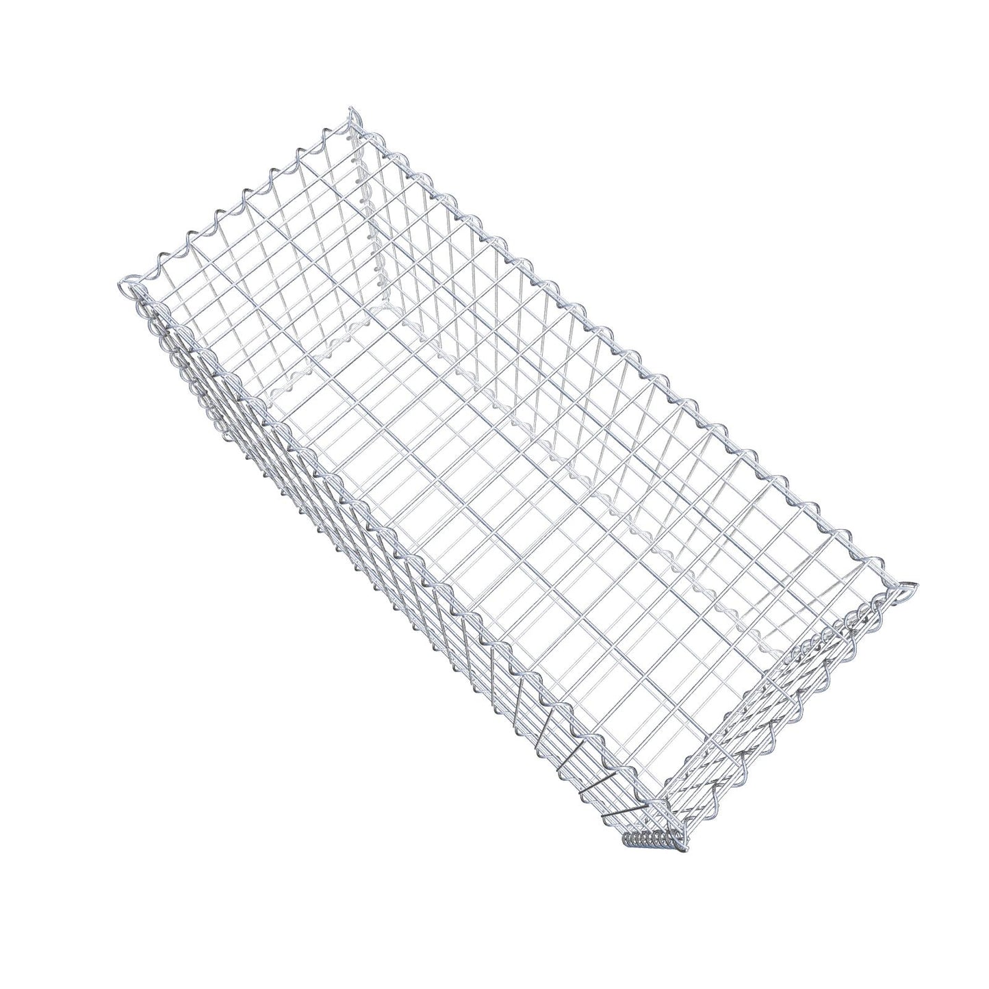 2er Set Gabionen 100 cm x 50 cm x 40 cm (L x H x T), Maschenweite 5 x 10 cm, Spirale