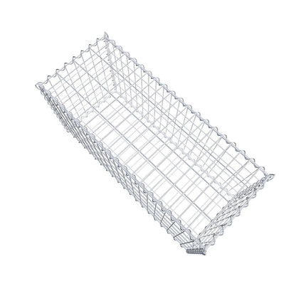 2er Set Gabionen 100 cm x 50 cm x 40 cm (L x H x T), Maschenweite 5 x 10 cm, Spirale