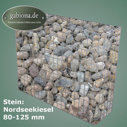 Gabião galvanizado a quente 102 cm x 82 cm x 32 cm, malhagem 5 cm x 5 cm, totalmente soldado