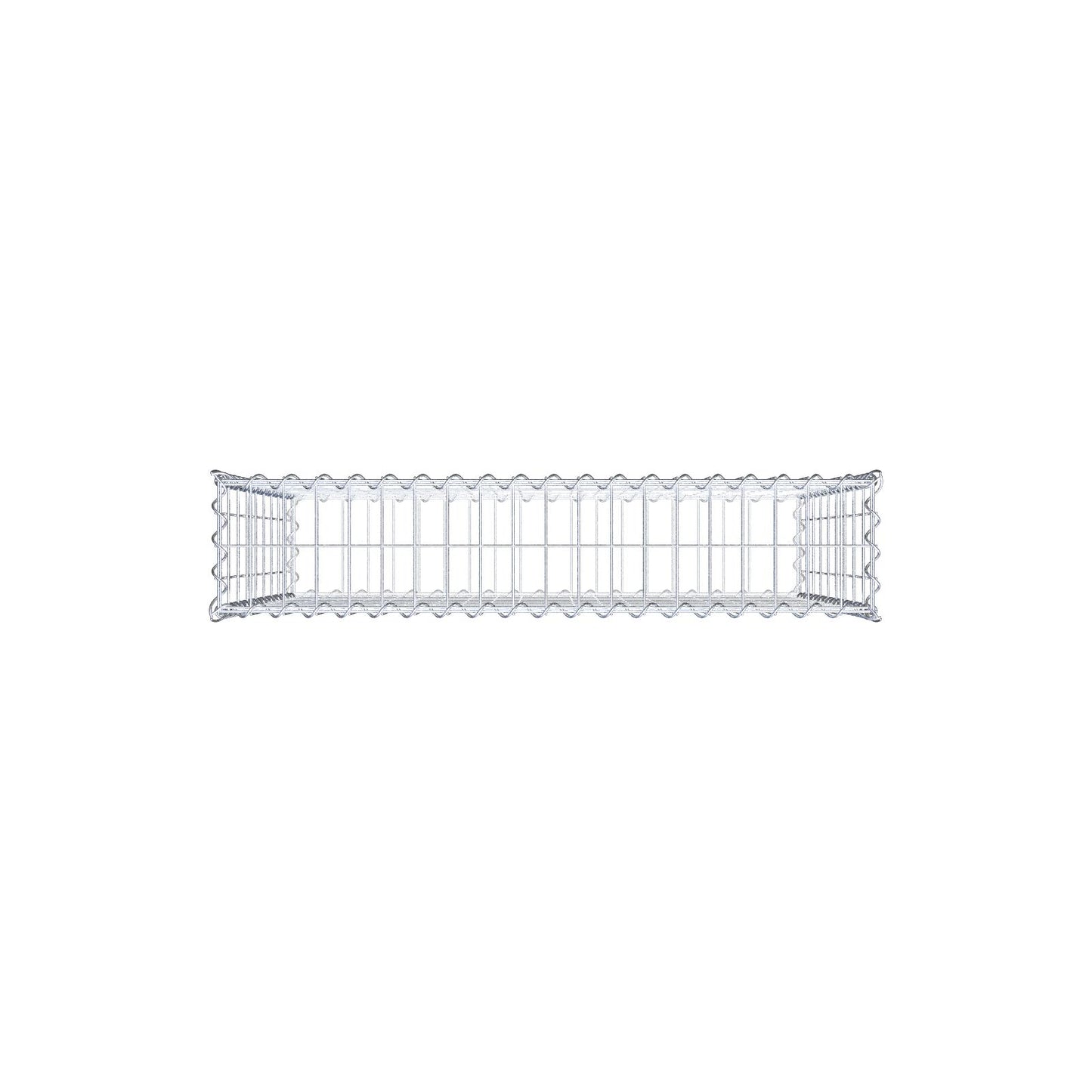Gabione 100 cm x 90 cm x 20 cm (L x H x T), Maschenweite 5 cm x 10 cm, Spirale