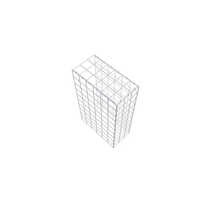 Monteret gabion type 4 100 cm x 60 cm x 30 cm (L x H x D), maskestørrelse 10 cm x 10 cm, C-ring