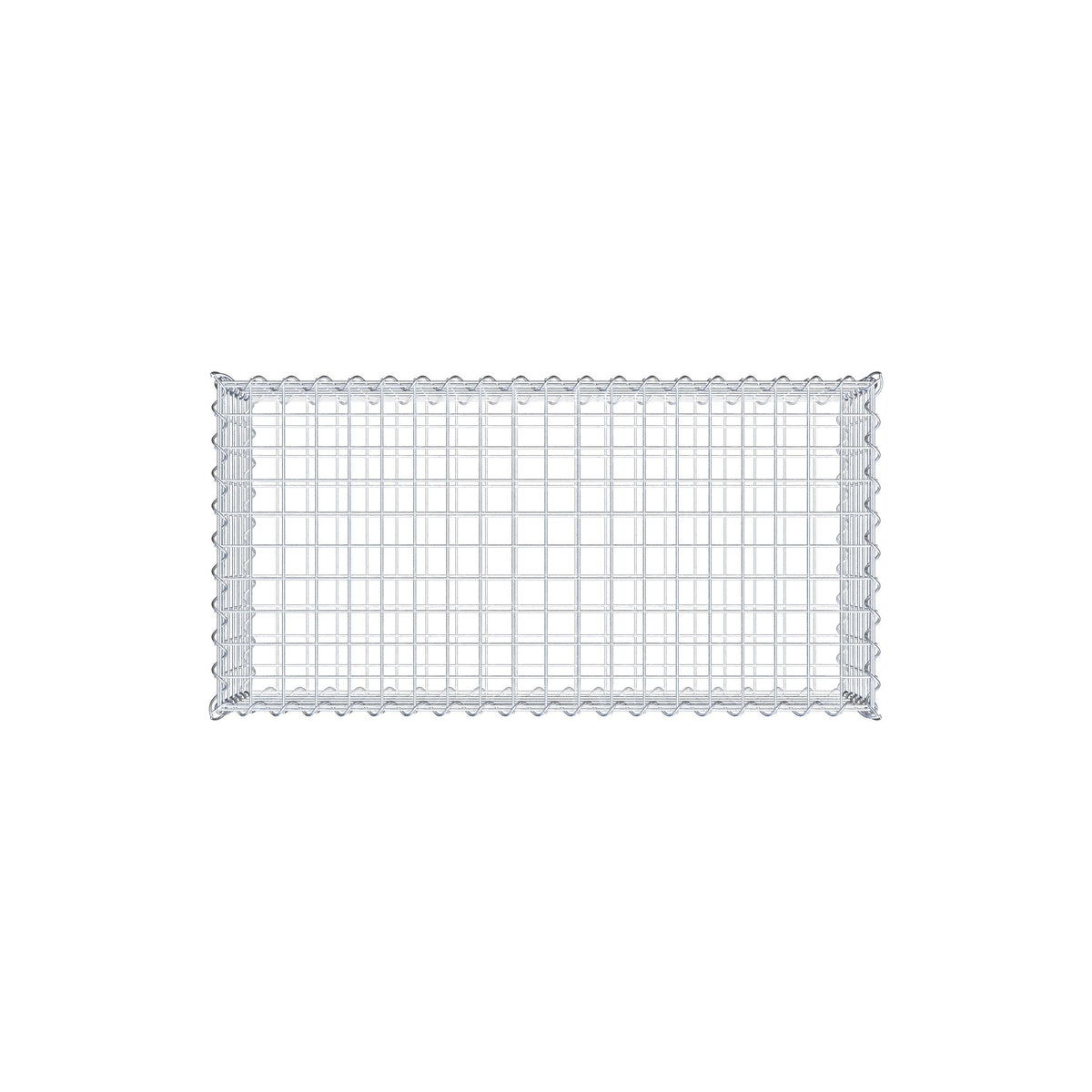 Gabion 100 cm x 30 cm x 50 cm (L x H x D), maskstorlek 5 cm x 5 cm, spiral