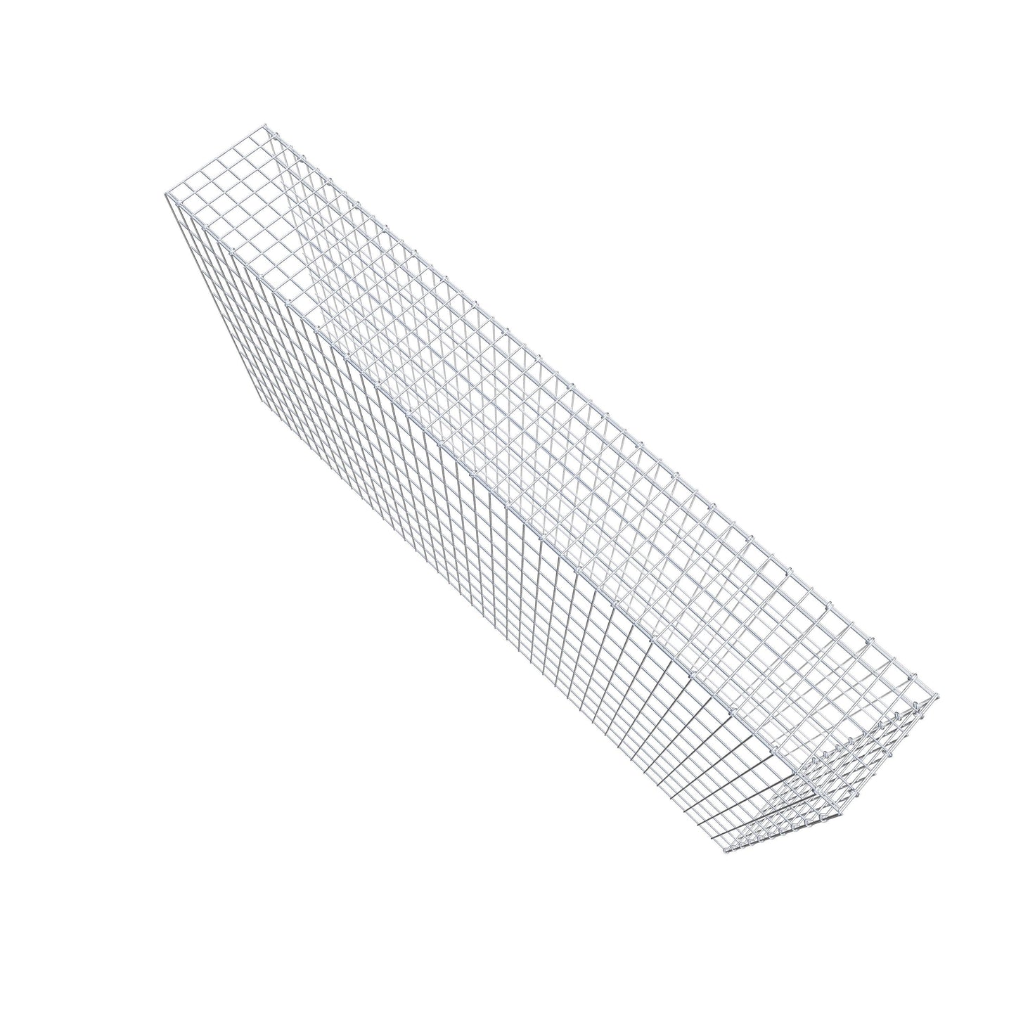 Monteret gabion type 4 200 cm x 100 cm x 30 cm (L x H x D), maskestørrelse 5 cm x 10 cm, C-ring