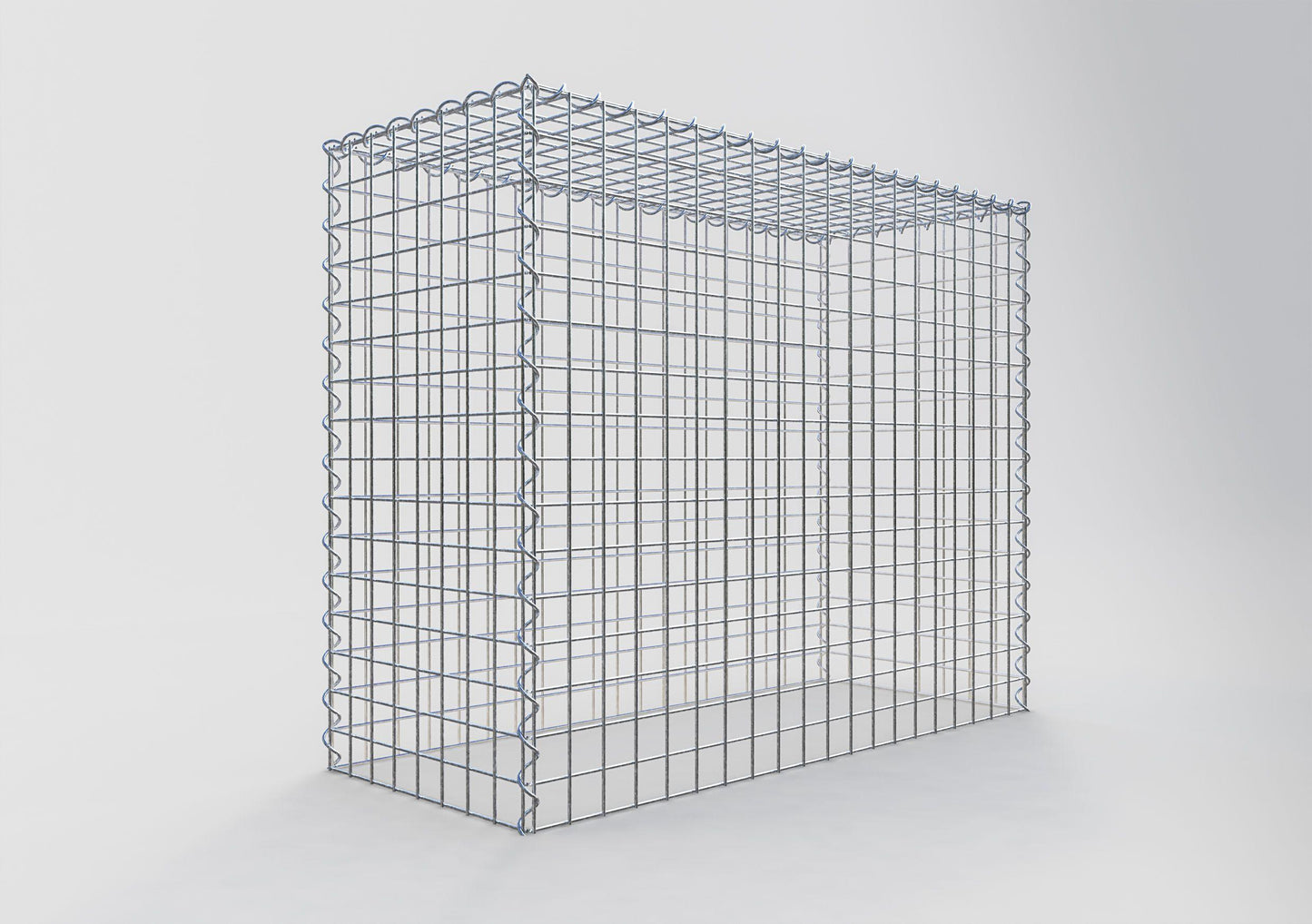 Gavión complementario tipo 3 100 cm x 80 cm x 40 cm (L x A x P), malla 5 cm x 5 cm, espiral