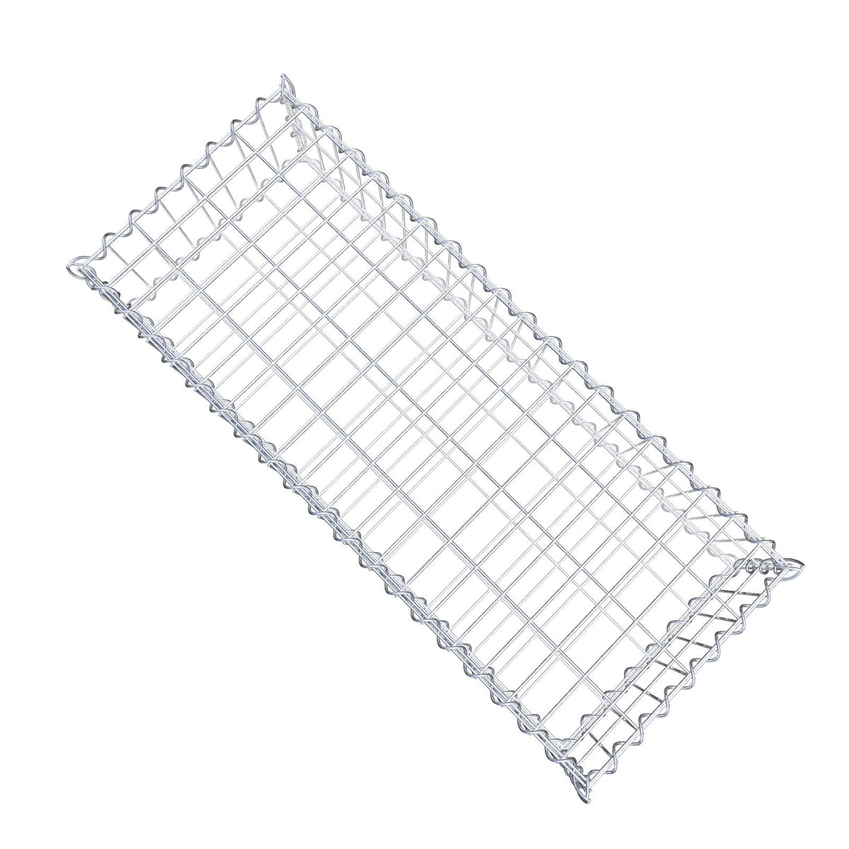 Gabion 100 cm x 20 cm x 40 cm (L x H x P), mailles 5 cm x 10 cm, spirale
