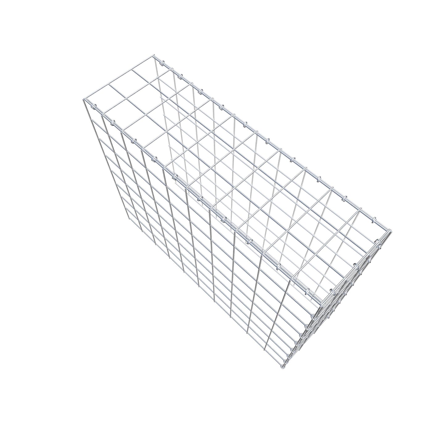 Anbaugabione Typ 4 100 cm x 80 cm x 30 cm (L x H x T), Maschenweite 10 cm x 10 cm, C-Ring