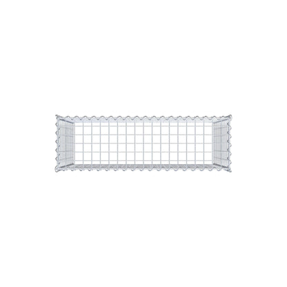 Anbaugabione Typ 3 100 cm x 70 cm x 30 cm (L x H x T), Maschenweite 5 cm x 5 cm, Spirale