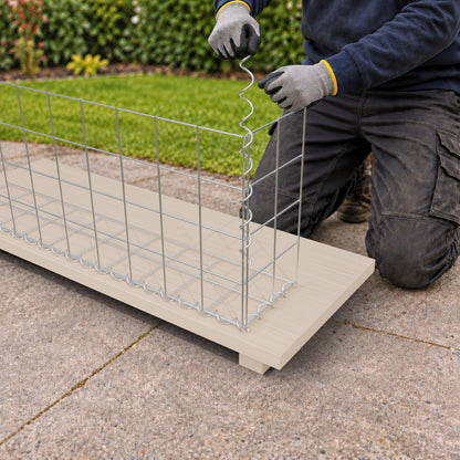 Gabion 100 cm x 40 cm x 20 cm (L x H x P), mailles 10 cm x 10 cm, spirale