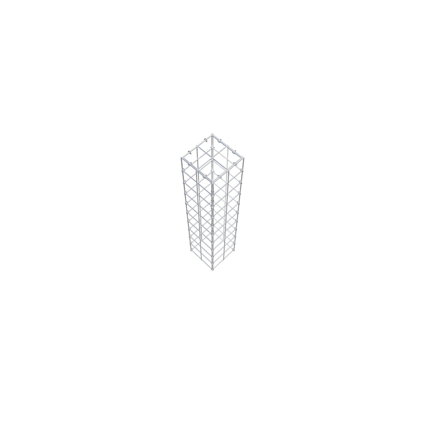 Monteret gabion type 3 100 cm x 20 cm x 20 cm (L x H x D), maskestørrelse 10 cm x 10 cm, C-ring