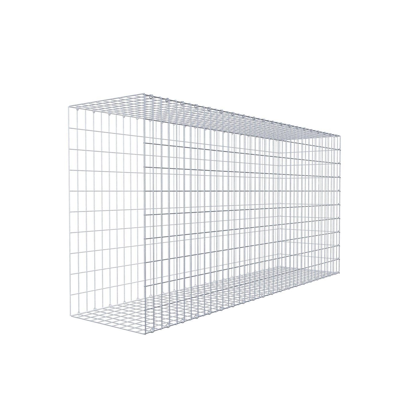 Extra gabion typ 2 200 cm x 100 cm x 50 cm, maskstorlek 5 cm x 10 cm, C-ring