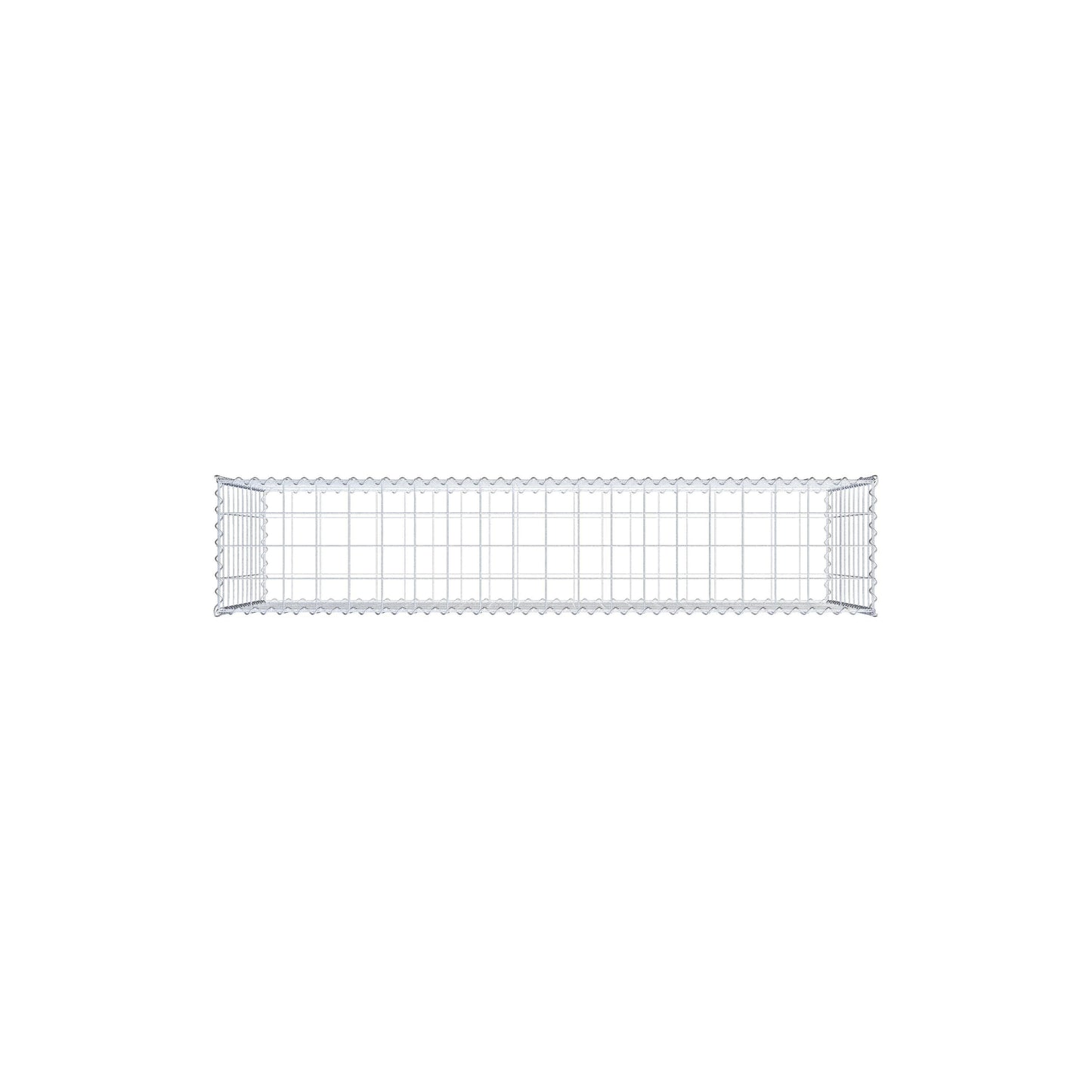Gabion 200 cm x 100 cm x 40 cm (L x H x D), maskestørrelse 10 cm x 10 cm, spiral