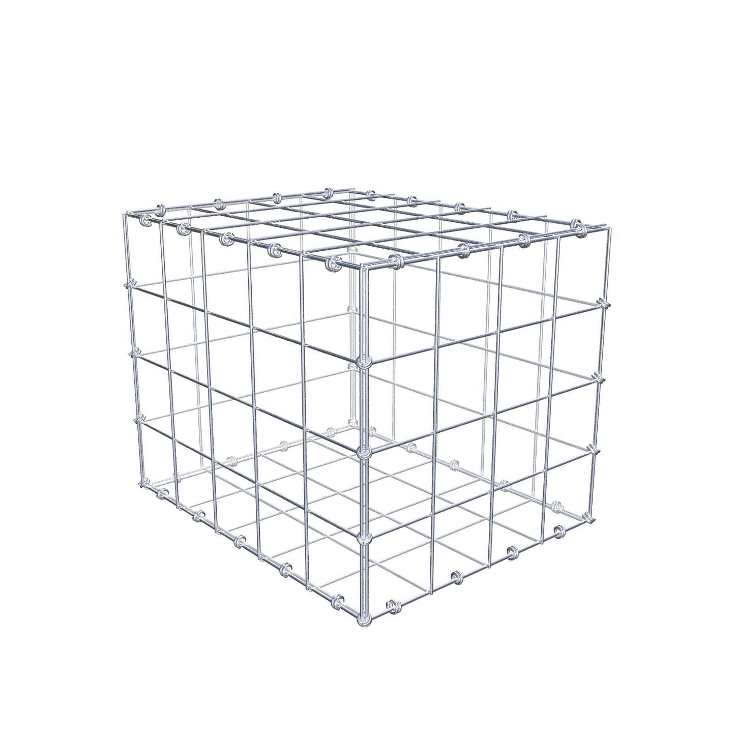 Gabione 50 cm x 40 cm x 40 cm (L x H x T), Maschenweite 10 x 10 cm, Spiralring