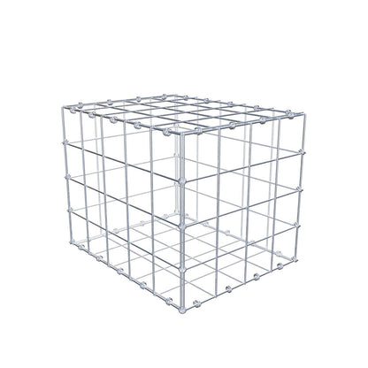 Gabione 50 cm x 40 cm x 40 cm (L x H x T), Maschenweite 10 x 10 cm, Spiralring