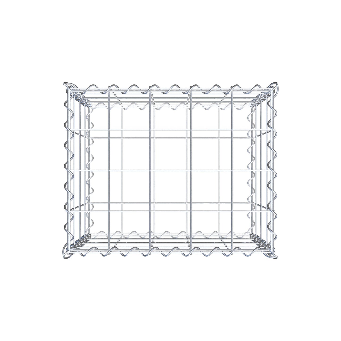 Gabione 50 cm x 40 cm x 40 cm (L x H x T), Maschenweite 10 cm x 10 cm, Spirale