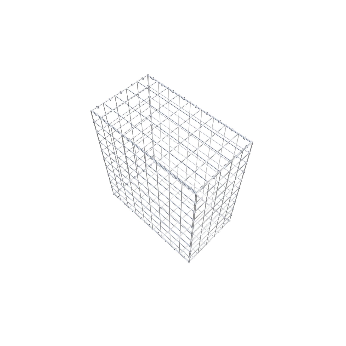 Gavión 100 cm x 90 cm x 50 cm (L x A x P), malla 10 cm x 10 cm, anillo en C