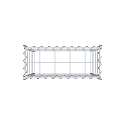Gabion rapporté type 3 50 cm x 50 cm x 20 cm (L x H x P), mailles 10 cm x 10 cm, spirale