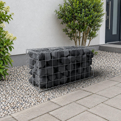 Gabion 100 cm x 50 cm x 40 cm (L x H x P), mailles 10 cm x 10 cm, spirale